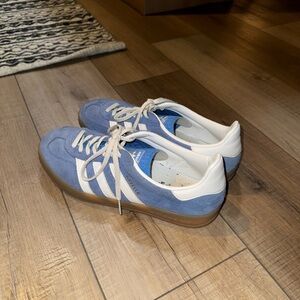 Adidas Blue and White Athletic Shoes